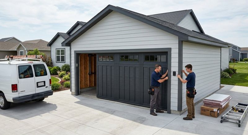 Four Car Garage Installation in Pearland, TX