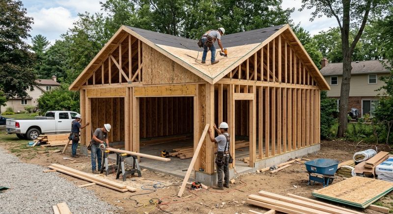 Garage Construction in Conroe, TX